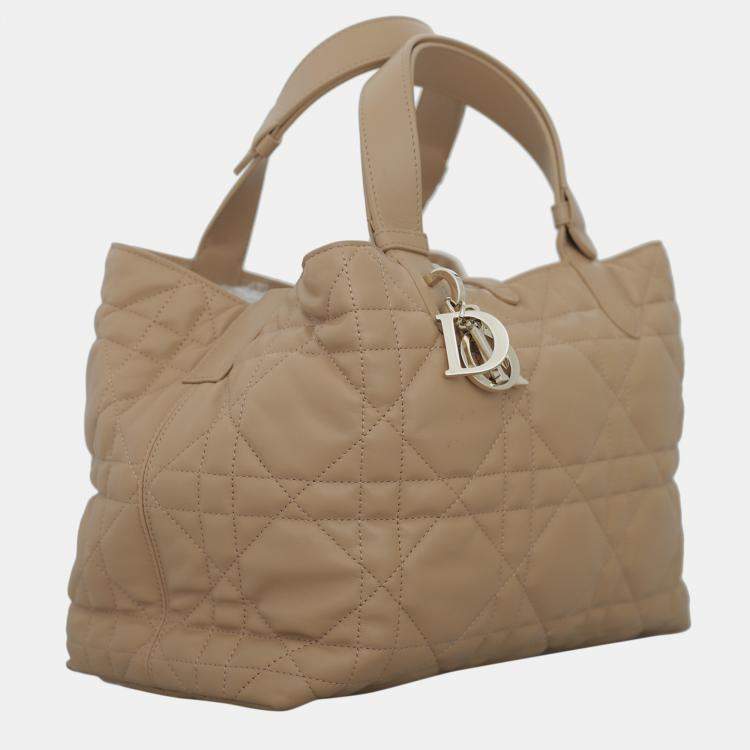 Pre Owned Christian Dior Beige Medium Toujours Bag