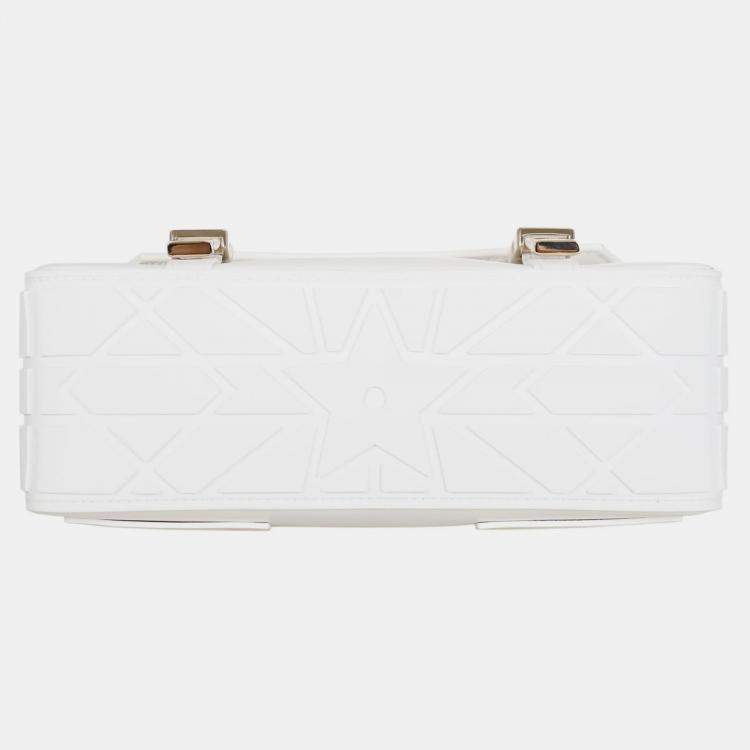 Pre Owned Christian Dior White/ Blue Small DiorCamp Messenger Bag