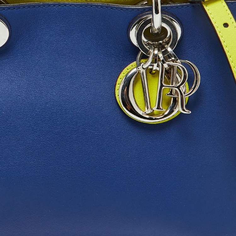مملوكة مسبقًا Dior Tri Color Leather Mini Diorissimo Tote