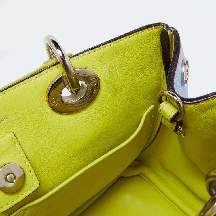 مملوكة مسبقًا Dior Tri Color Leather Mini Diorissimo Tote