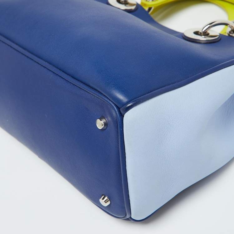 مملوكة مسبقًا Dior Tri Color Leather Mini Diorissimo Tote