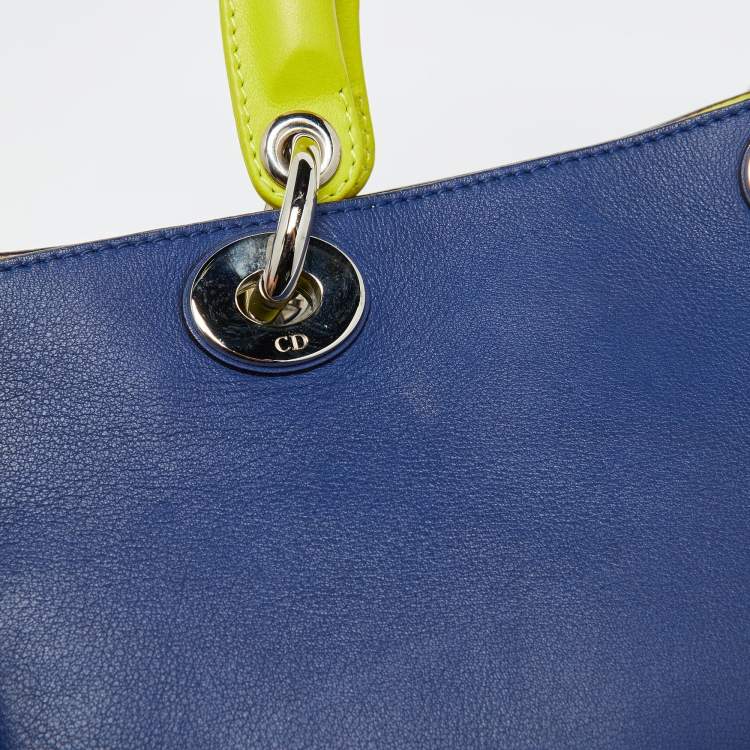 مملوكة مسبقًا Dior Tri Color Leather Mini Diorissimo Tote