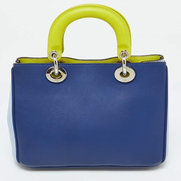 مملوكة مسبقًا Dior Tri Color Leather Mini Diorissimo Tote