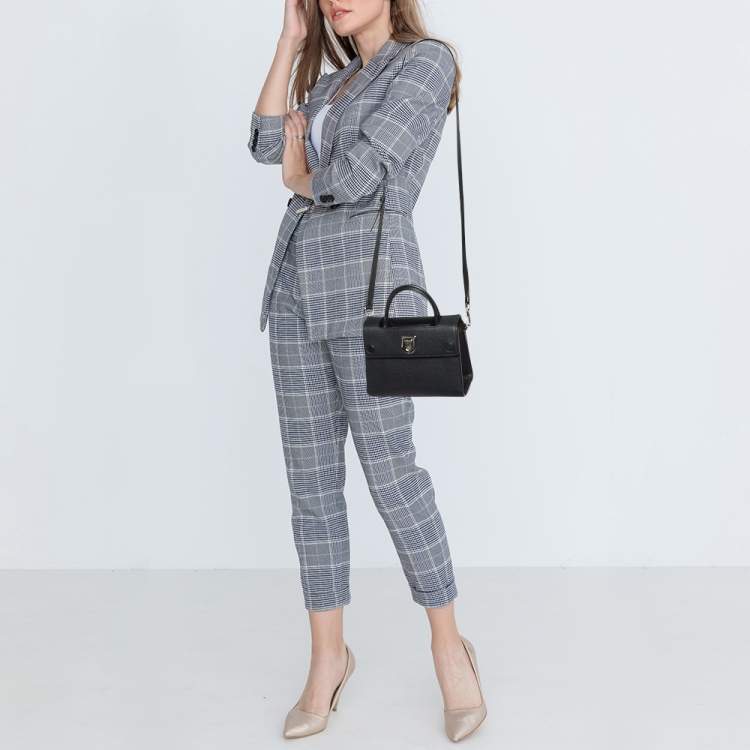 Pre Owned Dior Black Leather Mini Diorever Tote