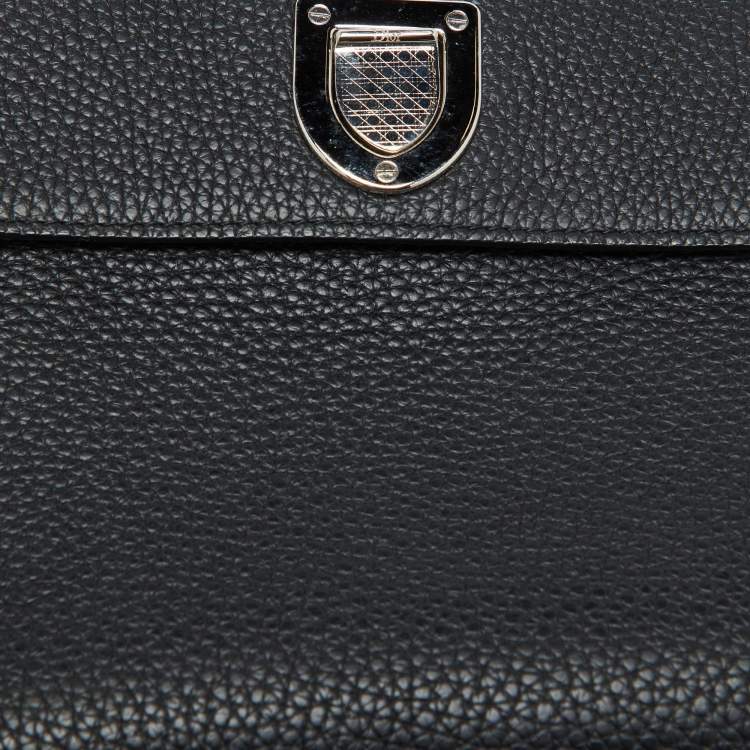 Pre Owned Dior Black Leather Mini Diorever Tote