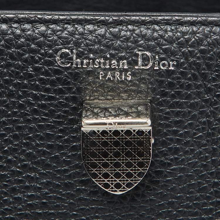 Pre Owned Dior Black Leather Mini Diorever Tote