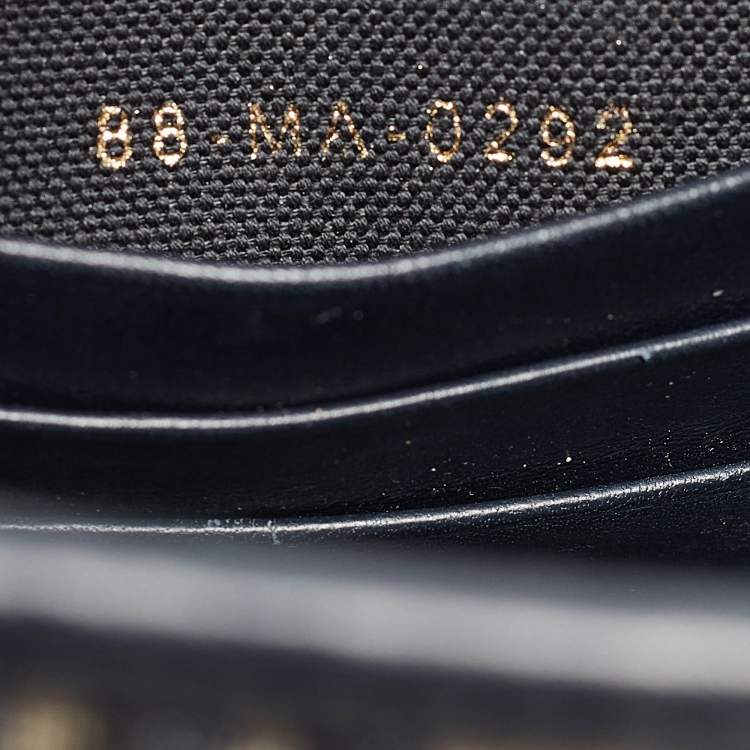 Pre Owned Dior Navy Blue Oblique Jacquard Canvas 30 Montaigne Dea Pouch