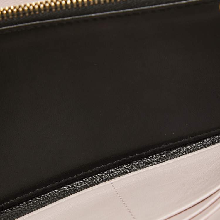 Pre Owned Dior Black Cannage Leather Rendezvous Wallet on Chain