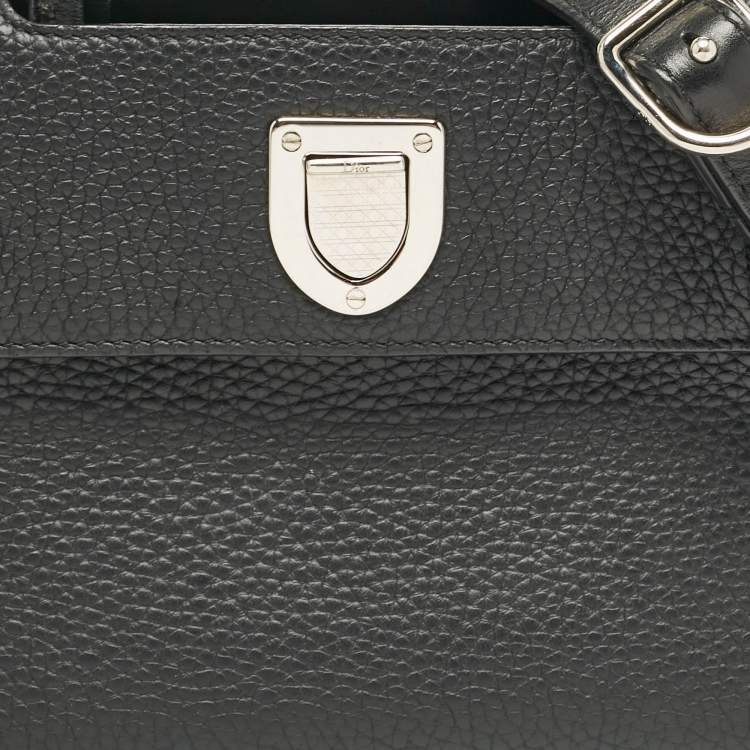 Pre Owned Dior Black Leather Mini Diorever Top Handle Bag