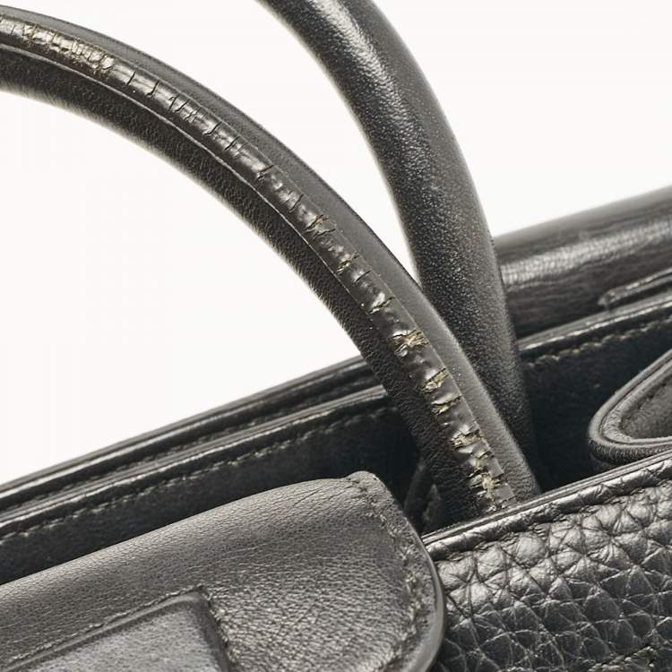 Pre Owned Dior Black Leather Mini Diorever Top Handle Bag