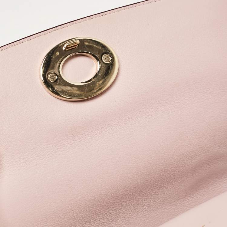 Pre Owned Dior Bronze Leather Mini Be Dior Top Handle Bag