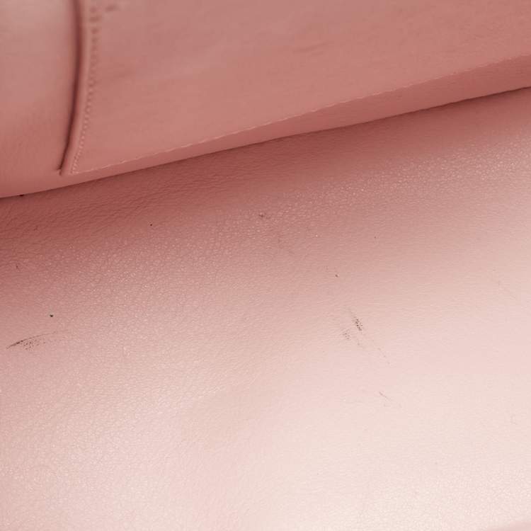Pre Owned Dior Bronze Leather Mini Be Dior Top Handle Bag