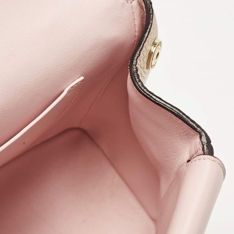 Pre Owned Dior Bronze Leather Mini Be Dior Top Handle Bag