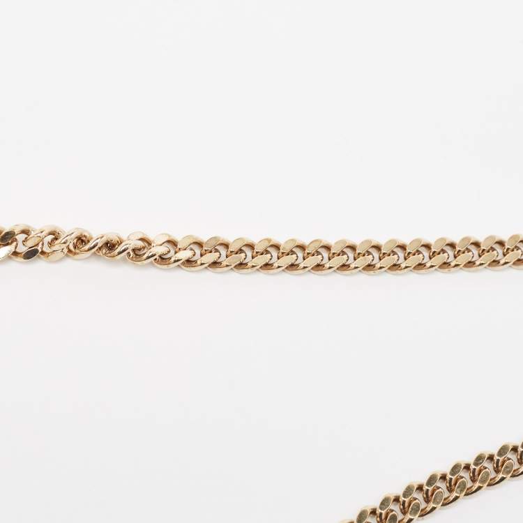 Pre Owned Dior Beige Patent Leather Diorama Wallet on Chain