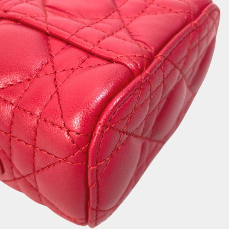 Pre Owned Dior Red LADY Dior Shoulder Bag