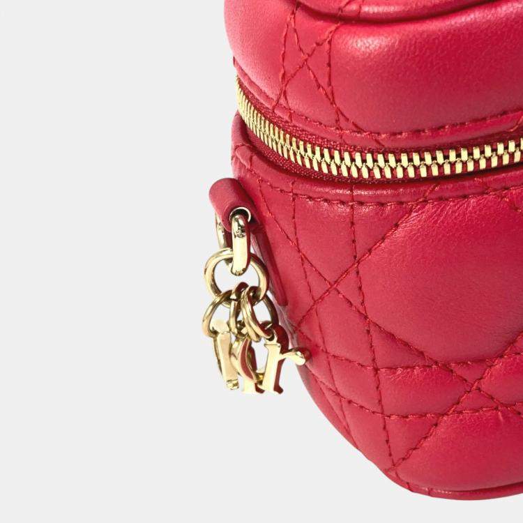 Pre Owned Dior Red LADY Dior Shoulder Bag