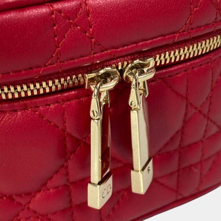 Pre Owned Dior Red LADY Dior Shoulder Bag