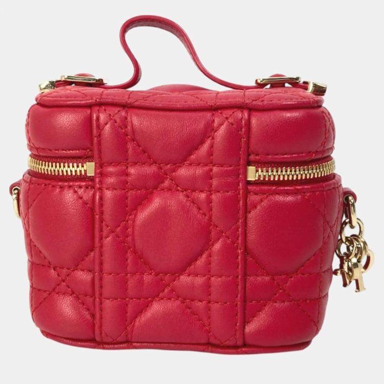 Pre Owned Dior Red LADY Dior Shoulder Bag