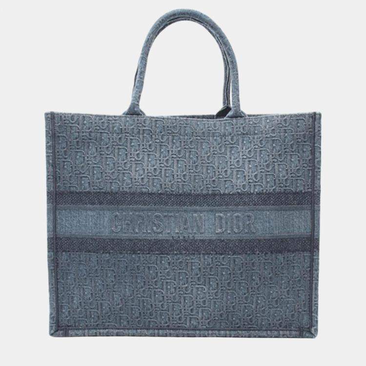 Dior Large Oblique Denim Book Tote Dior TLC