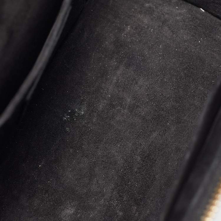 Pre Owned Dior Black Cannage Leather Small Diortravel Vanity Case