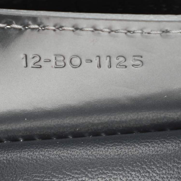 Pre Owned Dior Silver Cannage Leather Medium Lady Dior Top Handle Bag