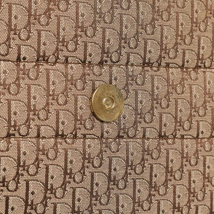 Pre Owned Dior Beige/Tan Oblique Canvas and Leather Street Chic Hobo