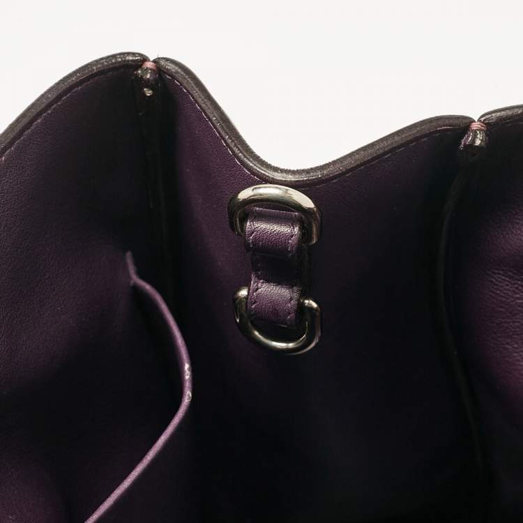 Pre Owned Dior Dusty Pink Leather Medium Diorissimo Shopper Tote