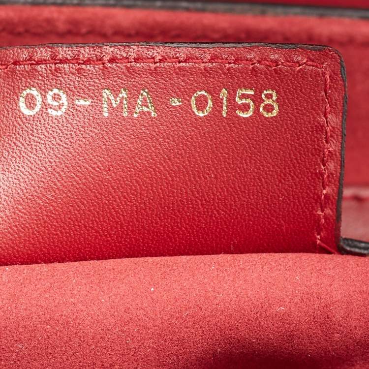 Pre Owned Dior Red Leather Saddle Bag