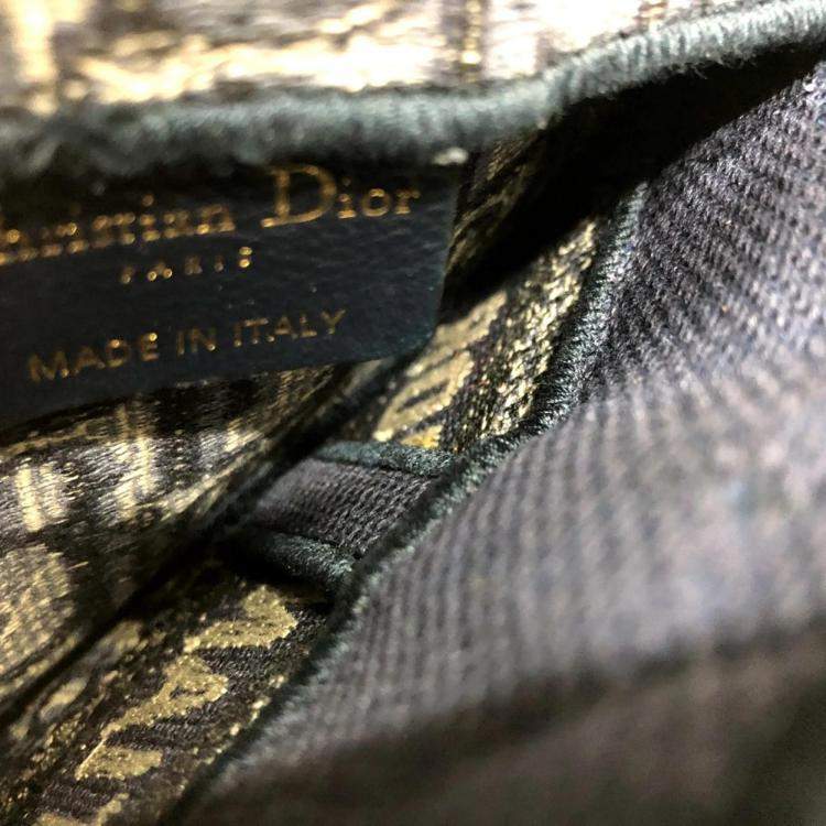 Pre Owned Dior Navy Saddle Flat Waist Pouch