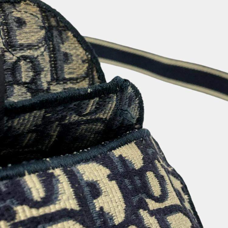 Pre Owned Dior Navy Saddle Flat Waist Pouch
