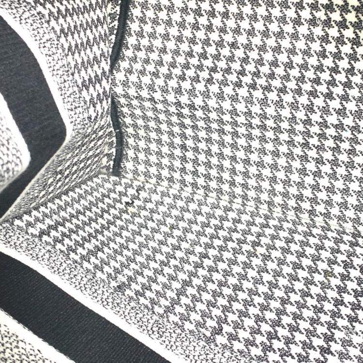 Pre Owned Dior White/Black Houndstooth Book Tote Bag