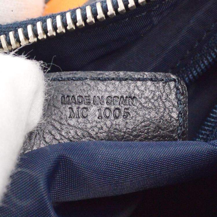 Pre Owned Christian Dior Navy Trotter Flight Shoulder Bag