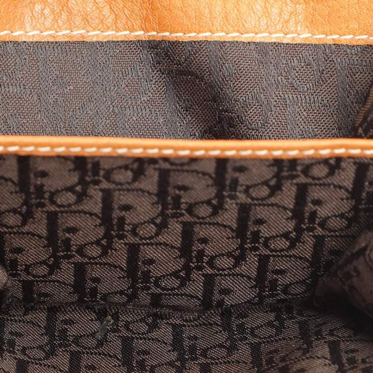 Pre Owned Dior Tan Leather Saddle Bifold Wallet