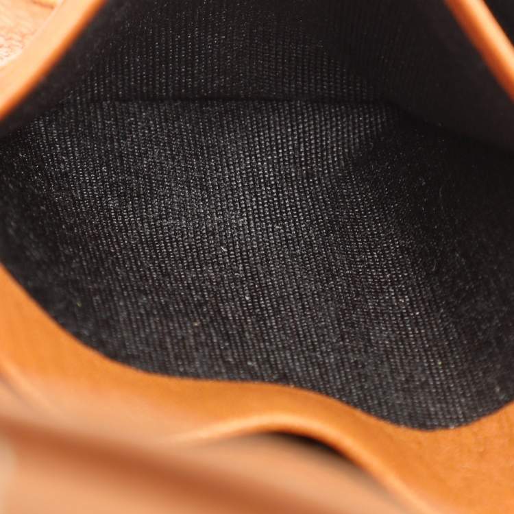 Pre Owned Dior Tan Leather Saddle Bifold Wallet