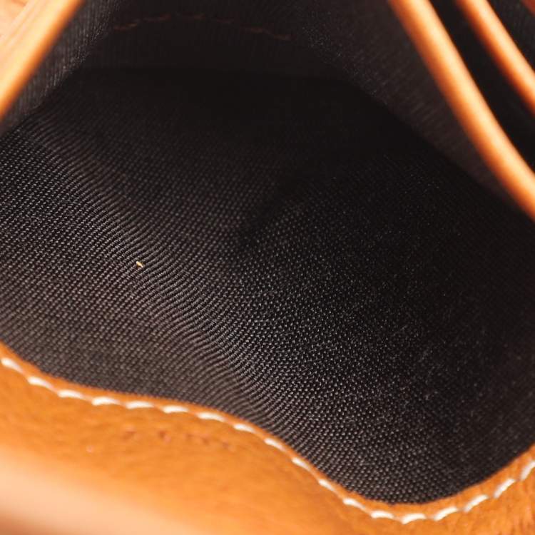 Pre Owned Dior Tan Leather Saddle Bifold Wallet