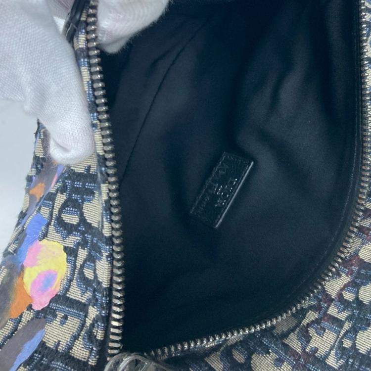 Pre Owned Dior Navy Alex Foxton Oblique Cross Bag Shoulder Bag