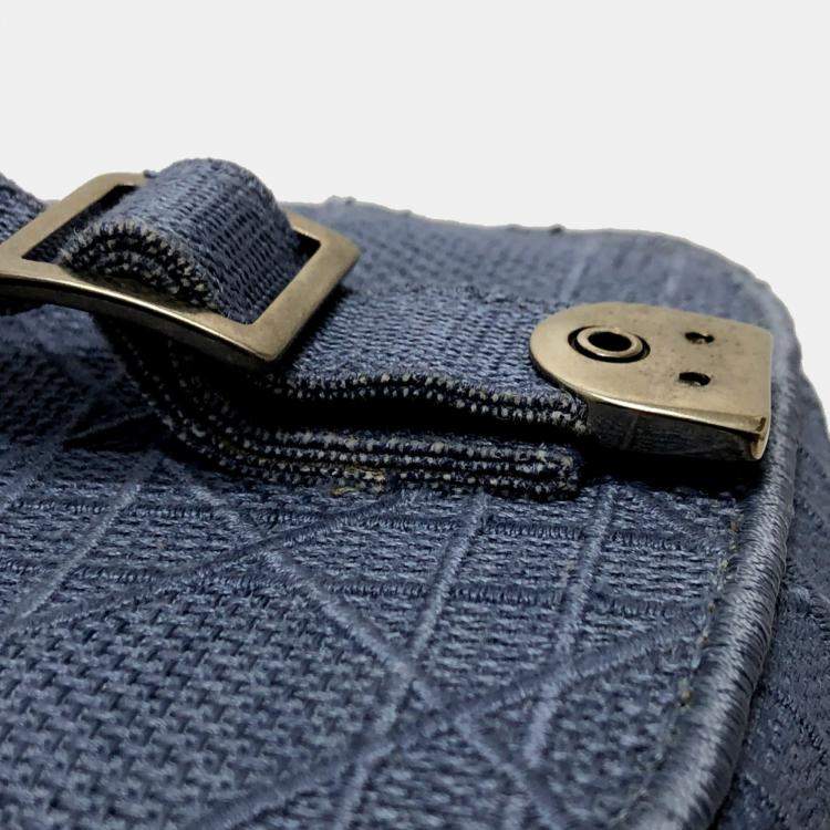 Pre Owned Dior blue Embroidery Vanity bag