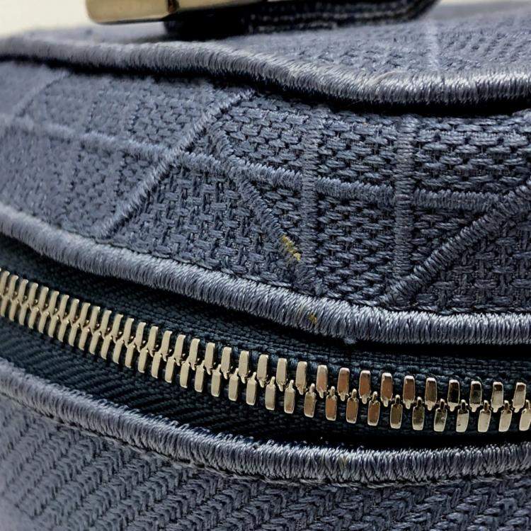 Pre Owned Dior blue Embroidery Vanity bag