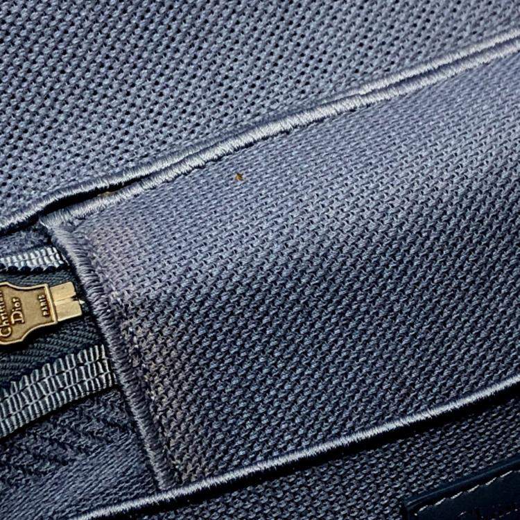 Pre Owned Dior blue Embroidery Vanity bag