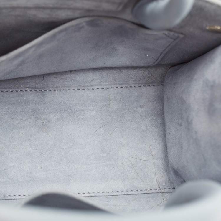 Pre Owned Dior Blue Leather Mini Diorever Tote