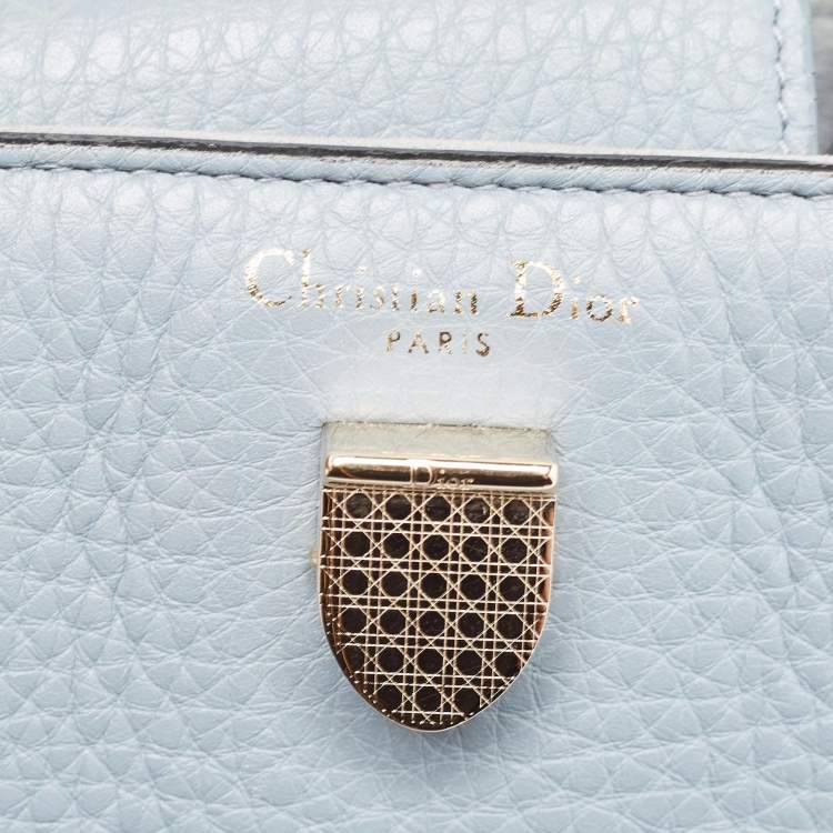Pre Owned Dior Blue Leather Mini Diorever Tote