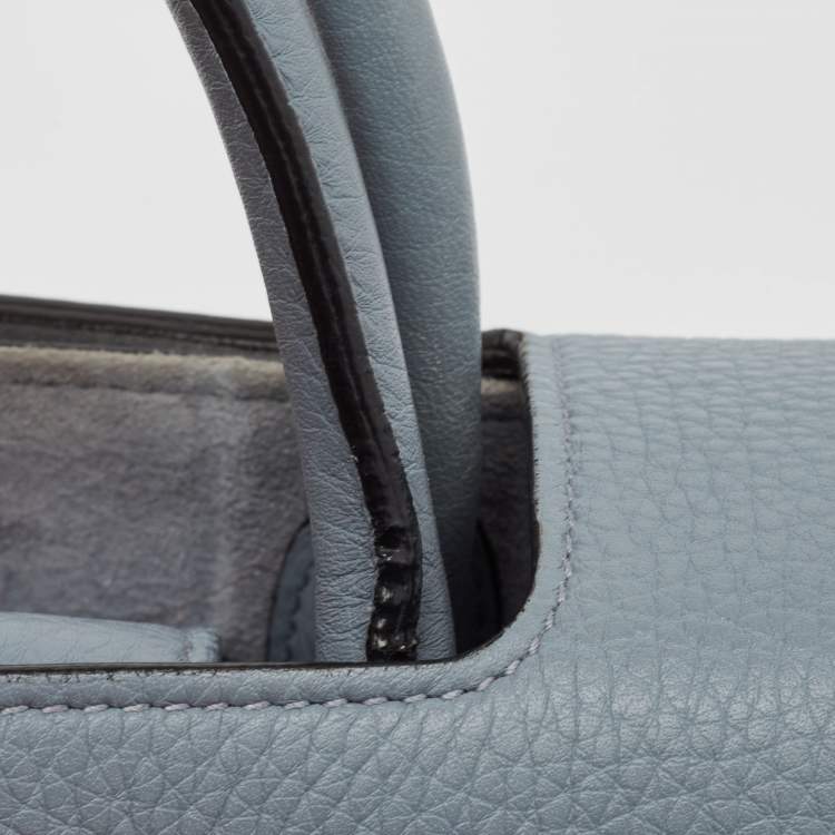 Pre Owned Dior Blue Leather Mini Diorever Tote