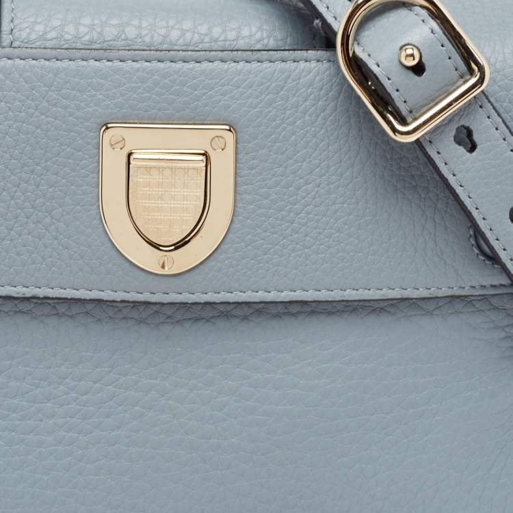 Pre Owned Dior Blue Leather Mini Diorever Tote