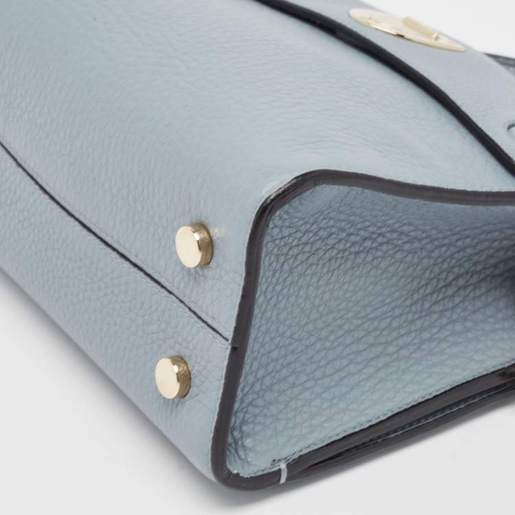 Pre Owned Dior Blue Leather Mini Diorever Tote
