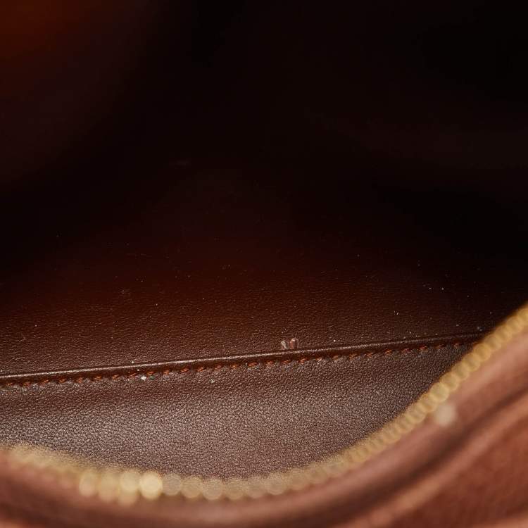Pre Owned Dior Brown Lizard Medium Lady Dior Tote