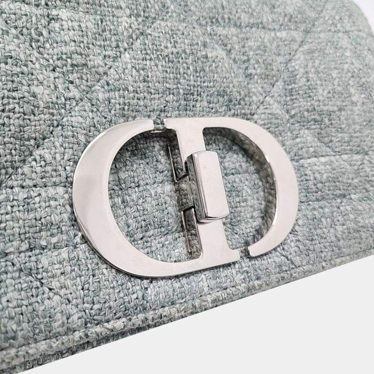 Pre Owned Christian Dior Linen Caro Small Bag