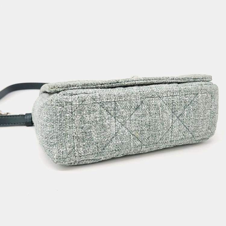 Pre Owned Christian Dior Linen Caro Small Bag