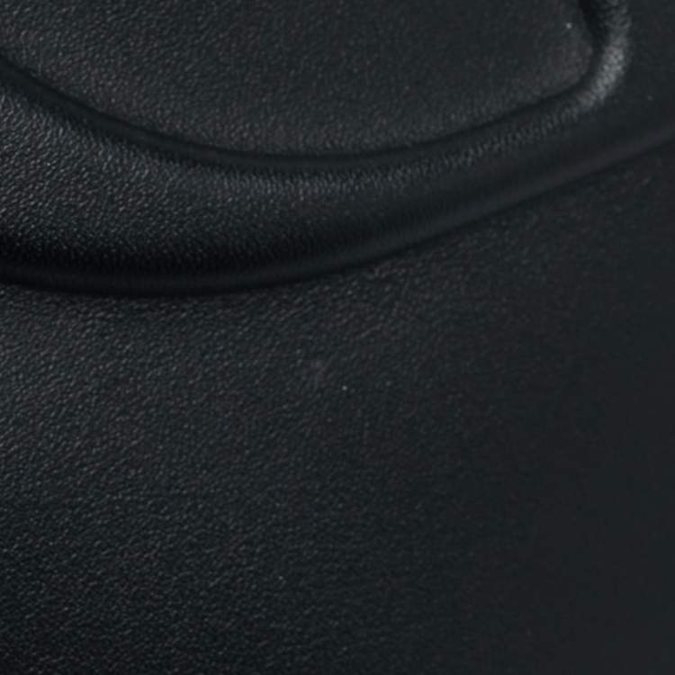 Pre Owned Dior Black Leather Medium C'est Dior Bucket Bag