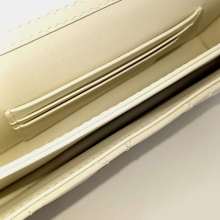 Pre Owned Dior White Patent Leather Patent My Mini Bag