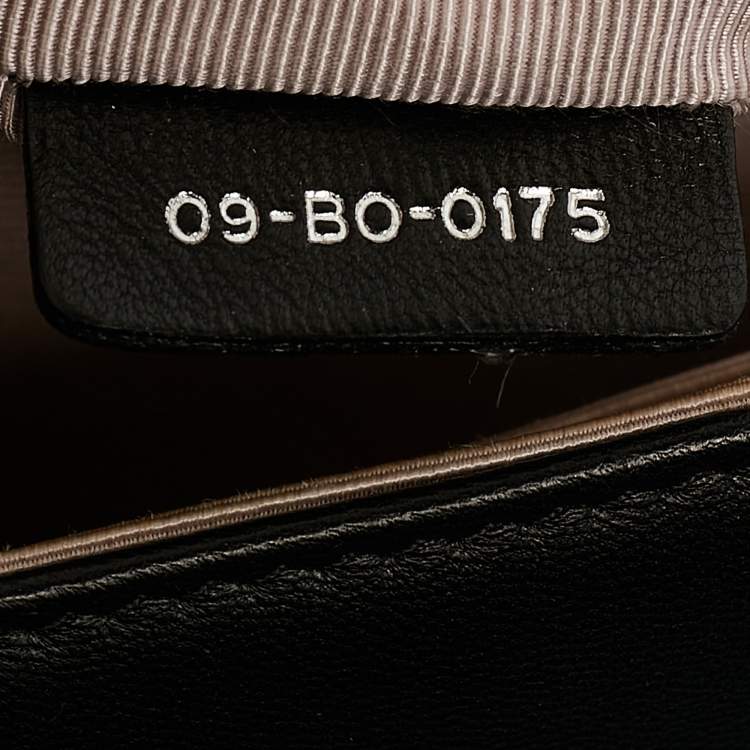 Pre Owned Dior Black Leather Large Diorama Flap Shoulder Bag